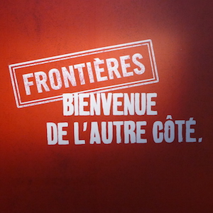 Affiche Frontieres Palais de la Porte Dorée, Musée de l'Histoire de l'Immigration