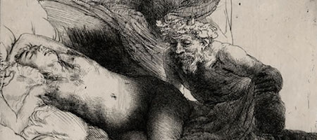 Rembrandt, Jupiter et Antiope, Eau-forte / Courtesy Fondation Custodia (collection Fritz Lugt)