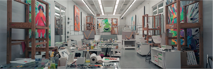 Gautier Deblonde L’Atelier de Jeff Koons à New York, 2005 / courtesy the artist and galerie Cedric Bacqueville