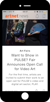 Artnet News, applications mobiles art contemporain