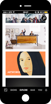 Artsy, applications mobiles art contemporain